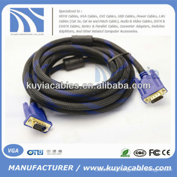 Hochauflösendes VGA-Kabel für Computer, Monitor, LCD, TV, Projektor